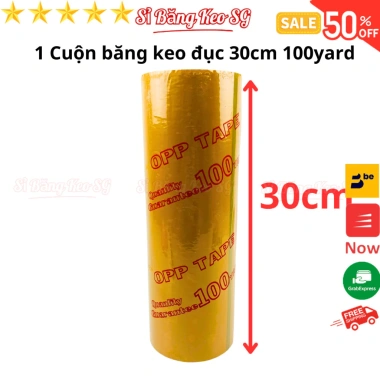 Băng keo đục OPP 30cm 100 yard 68m - Dán thùng xốp hải sản đông lạnh, giá 89.000đ 10