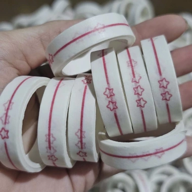 Băng Keo Giấy Washi Vintage Họa Tiết Sao Trăng, Lá Cây, Tim - Dán Bullet Journal, Scrapbook, Quà Tặng, Giá 25.000 VND