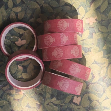 Băng Keo Giấy Washi Vintage Họa Tiết Sao Trăng, Lá Cây, Tim - Dán Bullet Journal, Scrapbook, Quà Tặng, Giá 25.000 VND