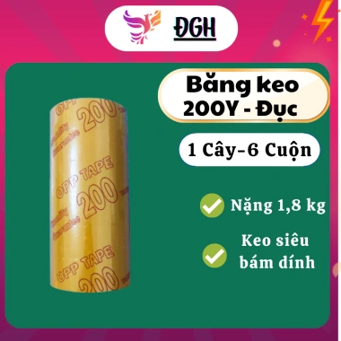 Băng Keo Lõi Giấy 200 Yard 1 Cây (6 Cuộn) Hapii Retail - Giá 47.500 VNĐ, Dán Chắc, Dễ Cắt 10