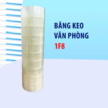 Băng keo nhỏ văn phòng nguyên cây 10 cuộn 1F8 - Giá ưu đãi 35.000đ