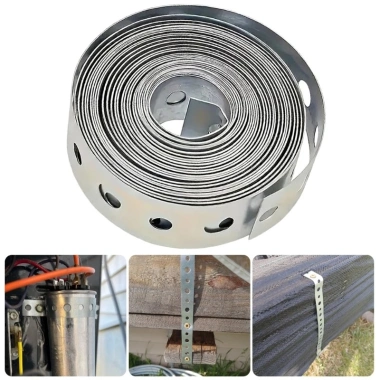 Băng keo ống nước đục lỗ kim loại mạ kẽm 300cm - Giá ưu đãi 127.600 VNĐ, bảo trì nhanh chóng 10