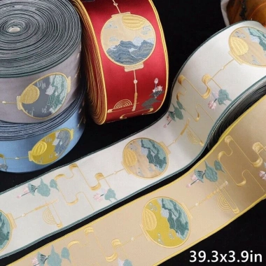 Băng Keo Thêu Họa Tiết Trung Hoa - Trang Trí Rèm Cửa Sang Trọng, Giá Giảm Đặc Biệt 287.616₫