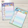 Bảng khen thưởng rèn luyện kỷ luật cho bé A3-A4 ép Plastic, theo dõi thói quen hằng ngày, giảm còn 19.600 VND 2