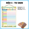 Bảng khen thưởng rèn luyện kỷ luật cho bé A3-A4 ép Plastic, theo dõi thói quen hằng ngày, giảm còn 19.600 VND 5