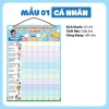 Bảng khen thưởng rèn luyện kỷ luật cho bé A3-A4 ép Plastic, theo dõi thói quen hằng ngày, giảm còn 19.600 VND 8