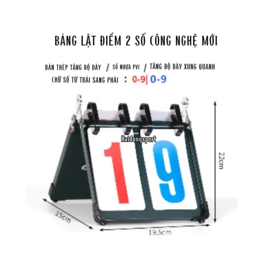 Bảng lật tỉ số thể thao đa năng Bida - Bóng bàn - Bóng chuyền - Cầu lông - Bóng rổ - Tennis, giảm giá 51.000₫ 5