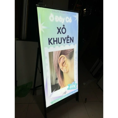 Bảng LED kính cường lực chữ A kèm chân sắt - Đèn LED cho quán ăn, tiệc, ảnh cưới, giá ưu đãi 710.000đ 6