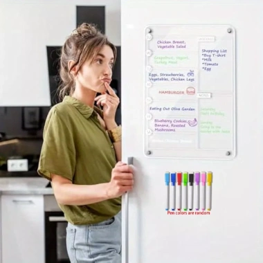 Bảng Lịch Hàng Tuần Acrylic Đa Chức Năng 8 Bút Tháo Rời Không Khung Giá Ưu Đãi 120k 8