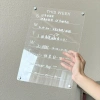 Bảng lịch YIYU nhãn dán tủ lạnh acrylic tái sử dụng, kèm bút xóa, lập kế hoạch 5