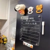 Bảng lịch YIYU nhãn dán tủ lạnh acrylic tái sử dụng, kèm bút xóa, lập kế hoạch 7