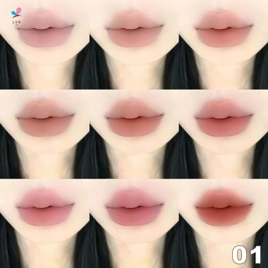 Bảng màu 9 Màu Matte Velvet Lip Mud - Lip và Cheek Dual Use Lady Beauty, Giá 51.700₫