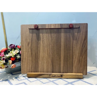 Bảng menu A3/A4 gỗ Plywood melamine màu óc chó - đế Wenge, chỉ 240.000₫ 4