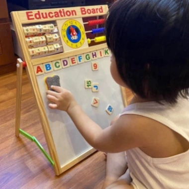 Bảng Nam Châm Education Board 2 Mặt Kích Thước Lớn PTLUXURY Học Chữ Số cho Bé Giá Ưu Đãi 135k 3