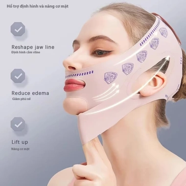 Băng Nâng Cơ Mặt 3D 2in1 Thon Mặt Tức Thì, Nâng Cơ, Giảm Xệ, Đàn Hồi Co Giãn - 73.699 VND 5