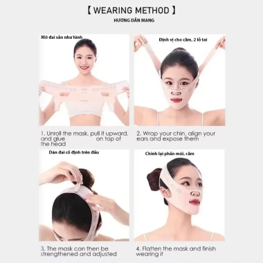 Băng Nâng Cơ Mặt 3D 2in1 Thon Mặt Tức Thì, Nâng Cơ, Giảm Xệ, Đàn Hồi Co Giãn - 73.699 VND 8
