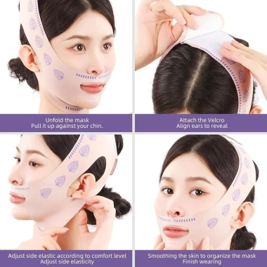 Băng nâng cơ mặt hình chữ V - Nâng cằm, má, đeo khi ngủ, quà tặng lý tưởng 49k