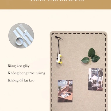 Bảng Nỉ Dán Tường Kích Thước Lớn - Trang Trí Bàn Làm Việc, Ghi Nhớ, Ghim Ảnh kèm Đinh Ghim 239k 6 Bảng Nỉ Dán Tường Kích Thước Lớn - Trang Trí Bàn Làm Việc, Ghi Nhớ, Ghim Ảnh kèm Đinh Ghim 239k 6