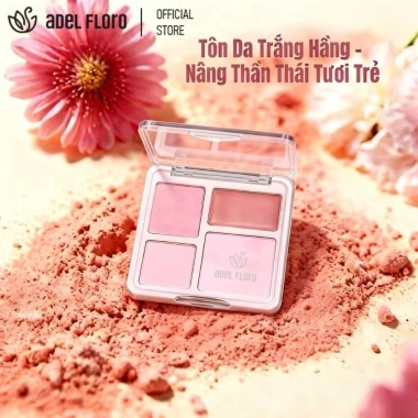 Bảng Phấn Má 4 Tông Adel Floro - Má Hồng Tự Nhiên, Mịn Không Vón, Giữ Màu Cả Ngày 2 Bảng Phấn Má 4 Tông Adel Floro - Má Hồng Tự Nhiên, Mịn Không Vón, Giữ Màu Cả Ngày 2