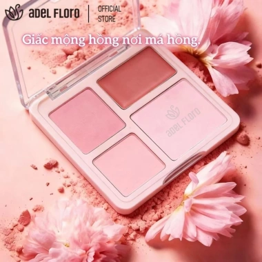 Bảng Phấn Má 4 Tông Adel Floro - Má Hồng Tự Nhiên, Mịn Không Vón, Giữ Màu Cả Ngày 4 Bảng Phấn Má 4 Tông Adel Floro - Má Hồng Tự Nhiên, Mịn Không Vón, Giữ Màu Cả Ngày 4