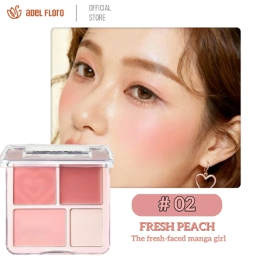 Bảng Phấn Má 4 Tông Adel Floro - Má Hồng Tự Nhiên, Mịn Không Vón, Giữ Màu Cả Ngày 10 Bảng Phấn Má 4 Tông Adel Floro - Má Hồng Tự Nhiên, Mịn Không Vón, Giữ Màu Cả Ngày 10