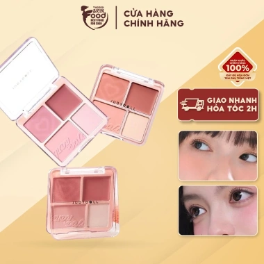 Bảng Phấn Má Hồng Judydoll 4 Ô Đa Năng Blush và Highlight 9g Giá Ưu Đãi 329k Bảng Phấn Má Hồng Judydoll 4 Ô Đa Năng Blush và Highlight 9g Giá Ưu Đãi 329k