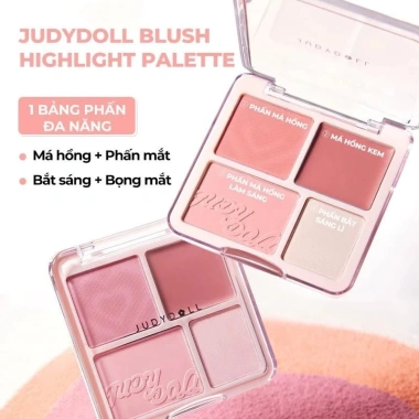 Bảng Phấn Má Hồng Judydoll 4 Ô Đa Năng Blush và Highlight 9g Giá Ưu Đãi 329k 3 Bảng Phấn Má Hồng Judydoll 4 Ô Đa Năng Blush và Highlight 9g Giá Ưu Đãi 329k 3