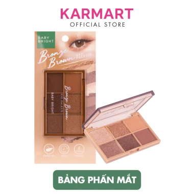 Bảng Phấn Mắt 6 Màu BABY BRIGHT - Phấn Lì & Ánh Nhũ Lấp Lánh 0.7g 114k
