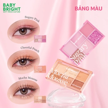 Bảng Phấn Mắt 6 Ô Nhũ Lì Baby Bright Giữ Màu Lâu Trôi 0.7g Giá 124k 4 Bảng Phấn Mắt 6 Ô Nhũ Lì Baby Bright Giữ Màu Lâu Trôi 0.7g Giá 124k 4