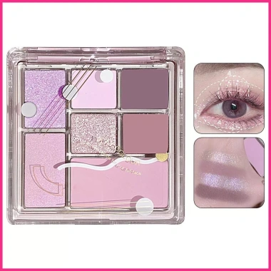 Bảng Phấn Mắt 7 Màu Matte Shimmer - Pha Trộn Sáng Lấp Lánh, Đánh Mắt Đẹp, Giá Hấp Dẫn