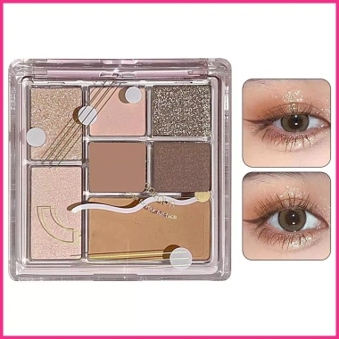 Bảng Phấn Mắt 7 Màu Matte Shimmer - Pha Trộn Sáng Lấp Lánh, Đánh Mắt Đẹp, Giá Hấp Dẫn 9