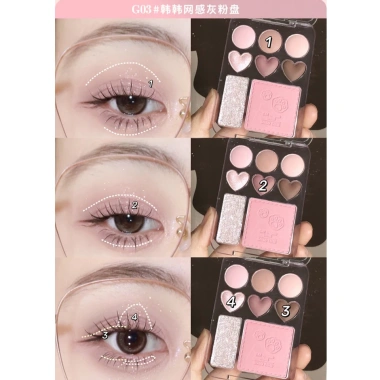 Bảng Phấn Mắt GOGO TALES 8 ô + Highlight + Má Hồng 3 trong 1 CAT Sticker Sweet, giảm còn 130k 5 Bảng Phấn Mắt GOGO TALES 8 ô + Highlight + Má Hồng 3 trong 1 CAT Sticker Sweet, giảm còn 130k 5