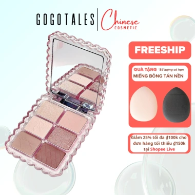 Bảng Phấn Mắt GOGOTALES 6 ô Vỏ Hồng Ballet Coquette Sweet Pink Soft Mist Giá 127.000 VND