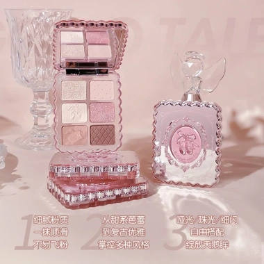 Bảng Phấn Mắt GOGOTALES 6 ô Vỏ Hồng Ballet Coquette Sweet Pink Soft Mist Giá 127.000 VND