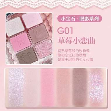 Bảng Phấn Mắt GOGOTALES 6 ô Vỏ Hồng Ballet Coquette Sweet Pink Soft Mist Giá 127.000 VND