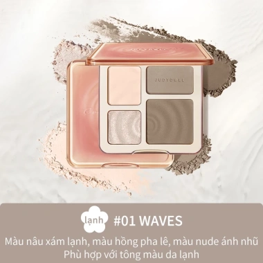 Bảng phấn mắt Judydoll 9g chính hãng - Phấn lì hoa cam, làm sáng, giá 315.000đ 8 Bảng phấn mắt Judydoll 9g chính hãng - Phấn lì hoa cam, làm sáng, giá 315.000đ 8