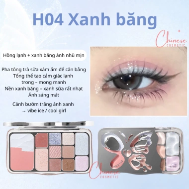 Bảng phấn mắt Misty Butterfly 12 màu nhẹ nhàng, tự nhiên, giá ưu đãi 176k