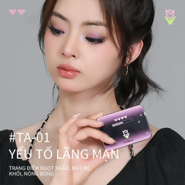 Bảng phấn mắt SHEDELLA 6g - Lâu trôi, không phai, dễ tô màu, hiệu ứng 3D, độ bóng cao, 6 trong 1 - Giảm giá 18%