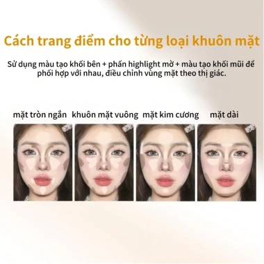 Bảng Phấn Tạo Khối VEECCI Tự Nhiên Lâu Trôi - Chống Thấm Nước, Bắt Sáng Hot Douyin, Giá chỉ 150.000đ 8