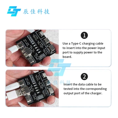 Bảng phát hiện cáp Type-C DT3, kiểm tra cáp Micro USB, ngắn mạch, bật tắt - Công cụ chẩn đoán iOS Android 7