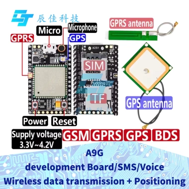 Bảng phát triển A9G GSM/GPRS GPS BDS - SMS, thoại, truyền không dây, định vị - 429.157₫