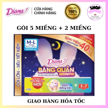 Băng quần Diana Comfy Night 360 độ chống tràn 5 chiếc - Giá chỉ 71.000đ 2