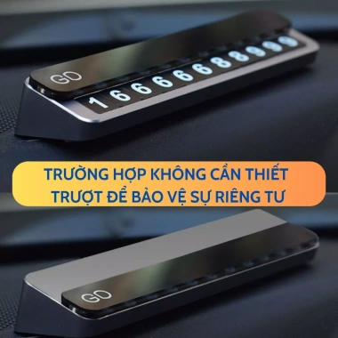 Bảng Số Điện Thoại GD Kim Loại Nguyên Khối Nắp Trượt Vân Gỗ Loại 1 Giá 179.000₫