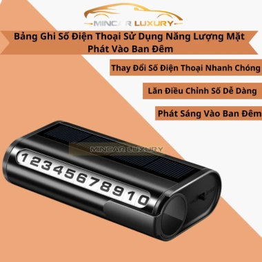Bảng Số Điện Thoại Kim Loại Năng Lượng Mặt Trời LED Dạ Quang Mincar 136,220₫