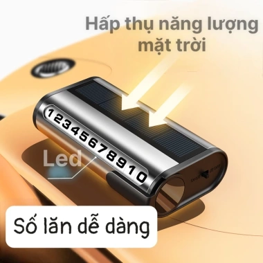 Bảng Số Điện Thoại Kim Loại Năng Lượng Mặt Trời LED Dạ Quang Mincar 136,220₫