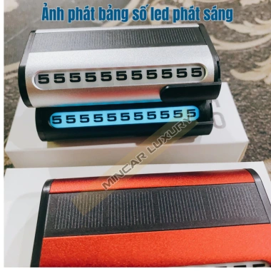 Bảng Số Điện Thoại Kim Loại Năng Lượng Mặt Trời LED Dạ Quang Mincar 136,220₫