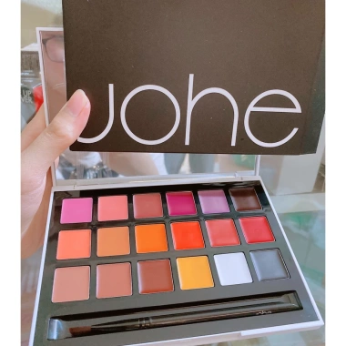 Bảng Son JOHE 18 ô Matte Lip Ver2 mẫu mới lỳ mịn vỏ trắng, giảm còn 780.000đ