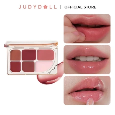 Bảng Son Môi 6 Ô JUDYDOLL - Son bóng, kem mịn, dưỡng môi 9g, giá chỉ 375.000₫