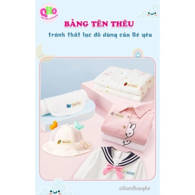 Bảng Tên Học Sinh, Bé Mầm Non In Thêu Yêu Cầu - Ủi Lên Quần Áo, Mũ, Giá 54.000₫ 4