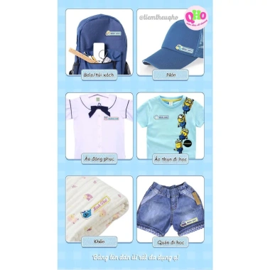 Bảng Tên Học Sinh, Bé Mầm Non In Thêu Yêu Cầu - Ủi Lên Quần Áo, Mũ, Giá 54.000₫ 5